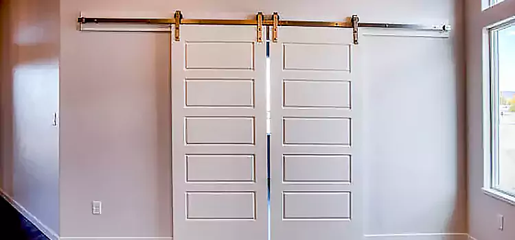 Glass Barn Door with Installation Hardware Kit Parma Heights