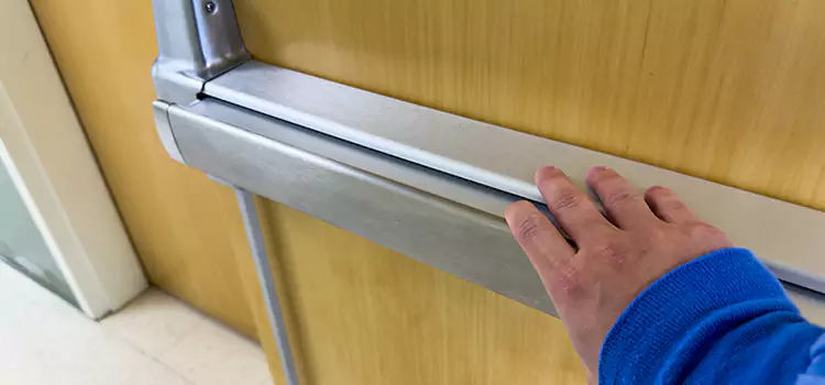 Installing a Push Bar on a Door Parma Heights